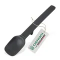 Produktbild: Chefkoch Flexi-Löffel aus Silikon Bonn – Löffel mit Messfunktion von 5 ml & 15 ml – Weiche Silikonlippe dient als Schaber – Lift-Up-Funktion gegen Verschmutzung – ca. 26,5 x 5,5 x 2,5 cm