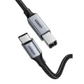 Produktbild: UGREEN USB-C auf USB-B 2.0 Druckerkabel, 1 m - Space Grau - Grau