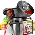 Produktbild: MixFino Dampfentsafter für Thermomix TM6, TM5, TM31 & Friend | Entsafter Zubehör für große Mengen Obst & Gemüse aus deinem Garten | Saftkocher Aufsatz für Säfte, Gelee & Sirup | Made in Germany