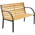 Produktbild: Juskys Gartenbank, Braun, Holz, 120x82x62 cm, Gartenmöbel, Gartenbänke