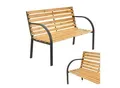 Produktbild: Juskys Gartenbank Modena – 2-Sitzer Sitzbank mit Armlehnen & Rückenlehne – 120x62x82 cm