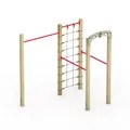 Produktbild: Wickey Fitnessgerät - Fit Base 520 - Outdoor Fitnessstudio, Gym für Zuhause, Klettern und Sport für Jugendliche und Erwachsene im Garten mit Klimmzugstange