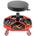 Produktbild: VEVOR Rollbarer Werkstatthocker Werkstattsitz (136 kg Tragkraft) Garagensitz Arbeitshocker, höhenverstellbar (420_550 mm), Rollsitz mit