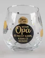 Produktbild: Glas mit Spruch Wenn Opa es nicht kann, kann es keiner formano Trinkglas