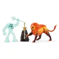 Produktbild: SCHLEICH 42455 Kampf um die Superwaffe - Frostmonster vs. Feuerlöwe, für Kinder ab 7-12 Jahren, ELDRADOR Creatures - Spielset