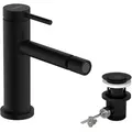 Produktbild: hansgrohe Tecturis S Einhebel-Bidetmischer, Ausladung 148 mm, 73201670, Farbe: Mattschwarz