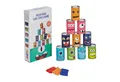 Produktbild: relaxdays Spiel Dosenwerfen für Kinder, Geschicklichkeitsspiel
