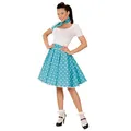 Produktbild: W WIDMANN MILANO Party Fashion - 50er Jahre Damen Kostüm Set, gepunkteter Rock und Halstuch, Retro Outfit für Karneval