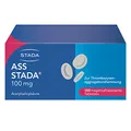 Produktbild: ASS STADA 100 mg magensaftresistente Tabletten, Vorbeugung von Herzinfarkt, Schlaganfall und Problemen des Herz-Kreislauf-Systems mit dem Wirkstoff Acetylsalicylsäure- 1 x 100 Tabletten
