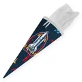 Produktbild: itenga Geschwister Schultüte rund 35cm Weltraum kleine Schultüte Space Astronaut