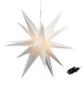 Produktbild: Spetebo Dekostern XXL 3D LED Weihnachtsstern warm weiß - 100 cm, 1 St., Advents Stern zum Hängen für Außen mit Timer Funktion