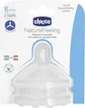 Produktbild: Chicco NaturalFeeling Sauger Fast Flow 6m+ 2 Einheiten