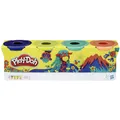 Produktbild: Hasbro Play-Doh E4867ES0 4er Pack WILD Knete fantasievolles kreatives Spielen