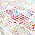 Produktbild: CraftWerk Glitzersteine selbstklebend 1.782 Stück - Bunte Strasssteine für Kreativprojekte, Scrapbooking, DIY - Bastelzubehör in verschiedenen Formen und Größen