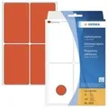 Produktbild: HERMA - Permanentklebeetiketten - Rot - 52 x 82 mm 128 Etikett(en) (32 Bogen x 4) (2492)