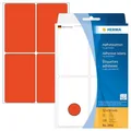 Produktbild: HERMA 2492 Vielzwecketiketten 52x82 mm rot Papier matt Handbeschriftung 128 St.