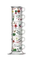 Produktbild: Bialetti Espressotasse 7-tlg. Set - 6 Espressotassen mit Metallgestell bunt