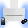 Produktbild: KKT KOLBE Dunstabzugshaube 60 cm 782 cbm/h Umluft Abluft Kopffrei Wandhaube Weiß Glas Smart WiFi App WLAN RGBW-LED-Beleuchtung ECCO6005WM