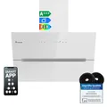 Produktbild: KKT KOLBE Dunstabzugshaube 60 cm | 782 cbm/h Umluft Abluft | Kopffrei | Wandhaube | Weiß Glas | Smart WiFi App WLAN | RGBW-LED-Beleuchtung | ECCO6005WM