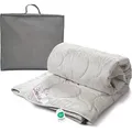 Produktbild: Sommerdecke 100% Premium Wildseide Seide Sommerbett Bettdecke 155x220 - Beige