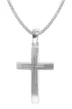 Produktbild: TRENDOR Schmuck Herren-Halskette mit Kreuz 925 Silber 50 cm 35850
