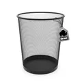 Produktbild: BigDean Papierkorb Büro Mülleimer schwarz 20L Draht - Mülleimer Büro Trash Can Papiermülleimer Abfalleimer Mülleimer Trash Bin