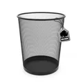 Produktbild: Papierkorb Mülleimer Papiereimer schwarz 20L robuster Draht für Zuhause &im Büro