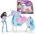 Produktbild: Unicorn Academy - Layla und Einhorn Glacier Set, ca. 12 cm Originalfiguren zur Netflix Serie mit abnehmbarem Sattel, Mähnen- und Schweifbürste und Zubehör, für Kinder ab 4 Jahren
