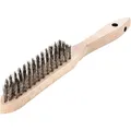 Produktbild: Handbürste L.290mm 0,35mm rostfr.Draht Besatz-L140mm 4-reihig 12 LESSMANN Bürste