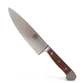 Produktbild: GÜDE Solingen - kleines Kochmesser geschmiedet, 16 cm, Walnussholz, ALPHA WALNUSS, Küchenmesser, Doppelkropf, Handmade Germany