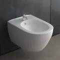 Produktbild: Alpenberger Bidets | Hänge Bidet für Intimdusche Sitzbad | Wand Bidet mit Hahnloch und Überlaufschutz | Moderne Toilette Dusche | Podusche | WC Dusche Taharet | Waschbeckendusche