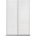 Produktbild: RAUCH ORANGE Quadra Schwebetürenschrank mit Glaselementen (Basic-Zubehör, Korpus:Weiß, Glas:Weiß, 136 x 210 cm)