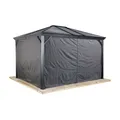 Produktbild: Sojag Vorhang-Set passend zu Ventura 10x10, dunkelgrau, Polyester