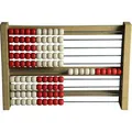 Produktbild: Wissner Rechenschieber RE-Wood, 100 Perlen, Rechenrahmen, aus Holz, rot / weiß