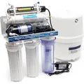 Produktbild: 6 Stufen Umkehrosmose 180 L/Tag, ro Omsoseanlage mit uv Klärer und Druckerhöhungspumpe für sauberes Trinkwasser - Naturewater