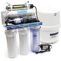 Produktbild: 6 Stufen Umkehrosmose 180 L/tag, Ro Omsoseanlage Mit Uv Klärer Und Druckerhöhungspumpe Für Sauberes Trinkwasser - Naturewater