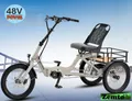 Produktbild: Elektro Dreirad Zemto-Lux-Mover T4 , 720 WH, 90 NM - Mittelmotor, weiß