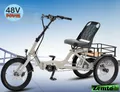 Produktbild: Elektro Dreirad Zemto-Lux-Mover T4 , 720 WH, 100 NM - Mittelmotor, weiß