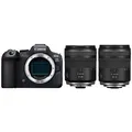 Produktbild: Canon EOS R6 Mark II Gehäuse + RF 16-28mm f/2,8 IS STM + RF 28-70mm f/2,8 IS STM