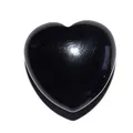 Produktbild: Onyx schwarz Herz klein schöne bauchige Form ca. 25x25x13 mm als Handschmeichler