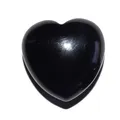 Produktbild: Onyx schwarz Herz klein schöne bauchige Form ca. 25x25x13 mm als Handschmeichler