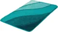 Produktbild: Kleine Wolke Badematte Serenade, Höhe 20 mm, rutschhemmend beschichtet, fußbodenheizungsgeeignet, Kunstfaser, rechteckig, Badteppich, Wellen Design, Farbverlauf, Hoch-Tief Effekt, waschbar