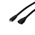 Produktbild: LogiLink Micro USB 2.0 Verlängerungskabel 0,5 m schwarz
