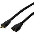Produktbild: LOGILINK CU0120 - USB 2.0 Kabel, Micro B Stecker auf Buchse, 0,5 m