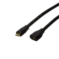Produktbild: LogiLink USB 2.0 Kabel Micro M auf Micro F schwarz 5 m