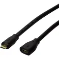Produktbild: LogiLink USB-Kabel  USB 2.0 USB-Micro-B Stecker, USB-Micro-B Buchse 0.50 m Sc...