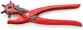 Produktbild: KNIPEX 90 70 220 EAN Revolverlochzange rot pulverbeschichtet 220 mm