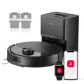 Produktbild: roborock Q10 S5+ Set Saugroboter mit Wischfunktion, 10.000 Pa HyperForce Saugkraft, Dual Anti-Tangle System, Auto Lifting Mopping, Ideal für Tierhaare, Teppiche, Hartböden (Schwarz)