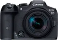 Produktbild: Canon EOS R7 + RF-S 18-150mm F3.5-6.3 IS STM Systemkamera (RF-S 18-150mm F3,5-6,3 IS STM, 34,4 MP, Bluetooth, WLAN)