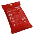 Produktbild: Löschdecke, Feuerlöschdecke Glasfaser auch gegen Fettbrände 1x1m mit Zugbändern